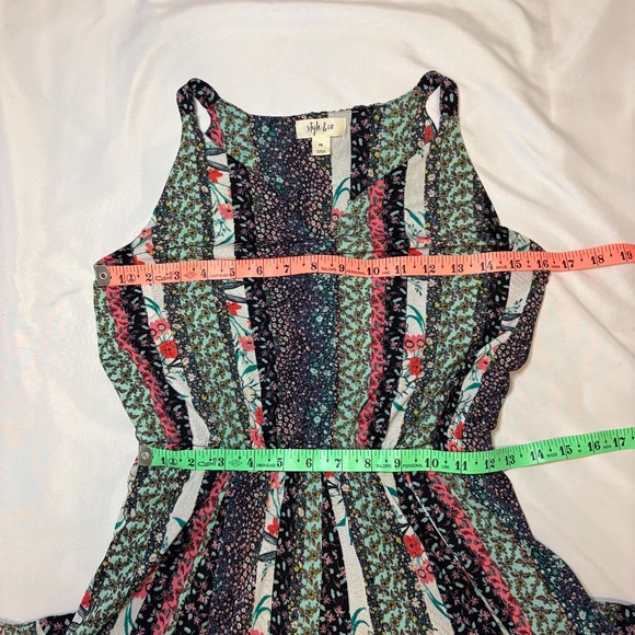 Style & Co. Multi Color Floral Maxi Dress Size Petite‎ Small - Picture 3 of 7
